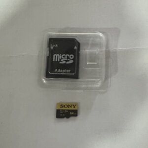 Sony Black and Gold Micro SD Card with Adapter